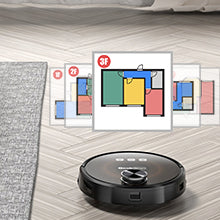 Geek Smart L8 Robot Vacuum Cleaner And Mop, LDS Navigation, Wi-Fi Connected APP, Selective Room Cleaning,MAX 2700 PA Suction, Ideal For Pets And Larger Home.