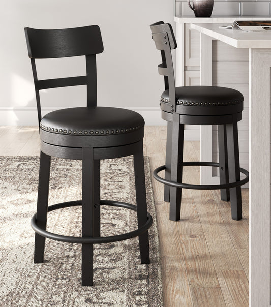 Ashley Signature Design Valebeck Counter Height Bar Stool Black D546-624