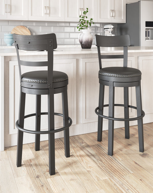 Ashley Signature Design Valebeck Bar Height Bar Stool Black D546-630