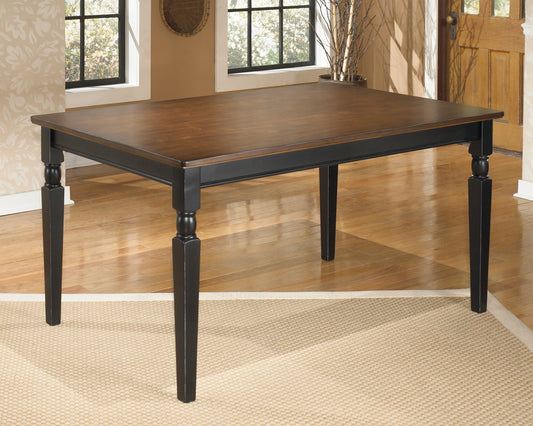 Ashley Signature Design Owingsville Dining Table Black/Brown D580-25