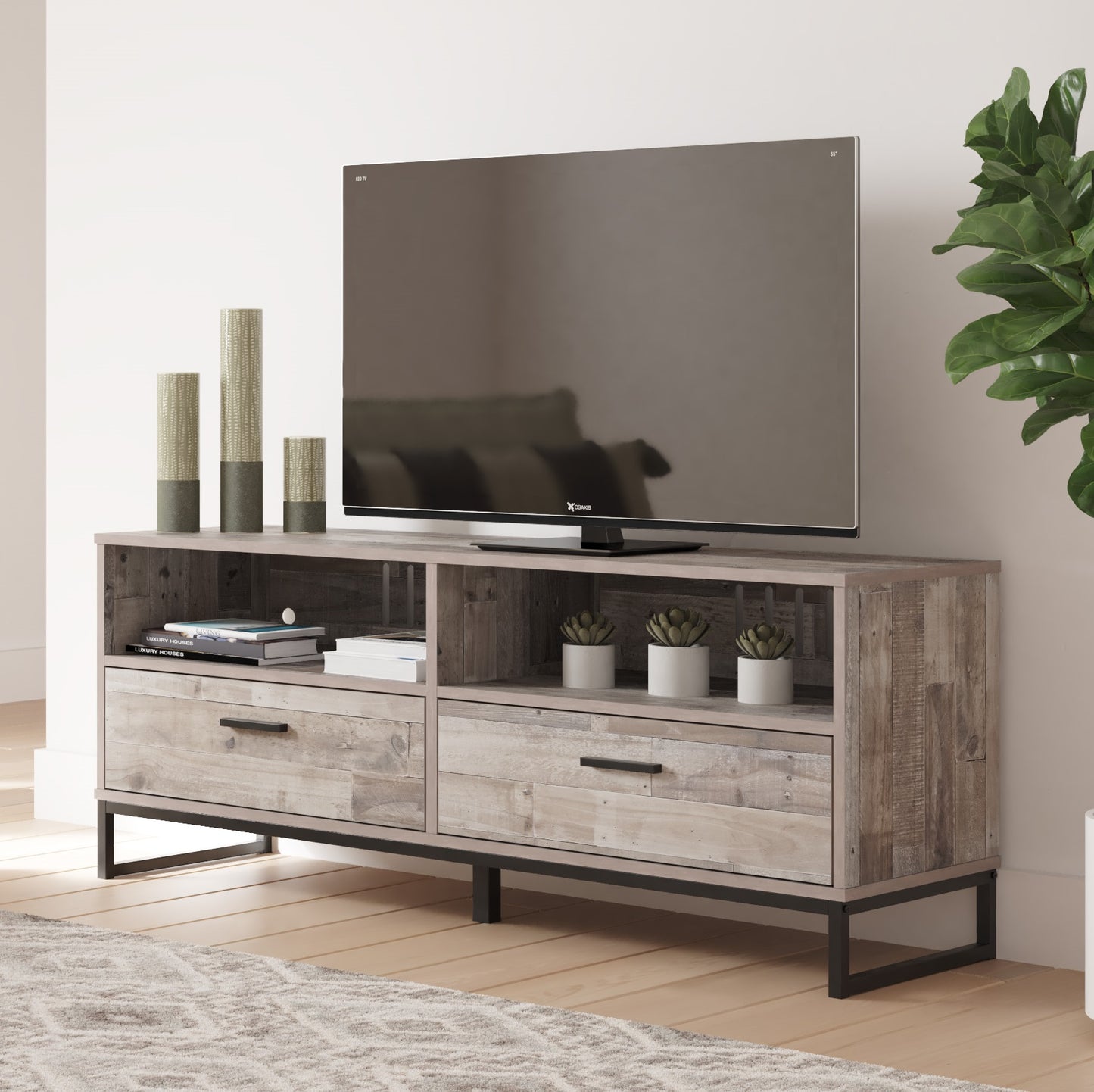 Ashley Signature Design Neilsville 59" TV Stand Multi Gray EW2320-268