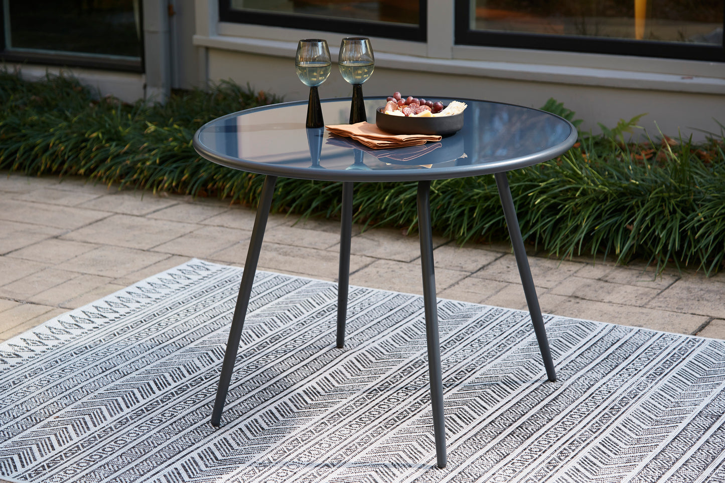 Ashley Signature Design Palm Bliss Outdoor Dining Table Gray P372-615