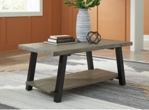 Ashley Signature Design Brennegan Coffee Table Gray/Black T323-1