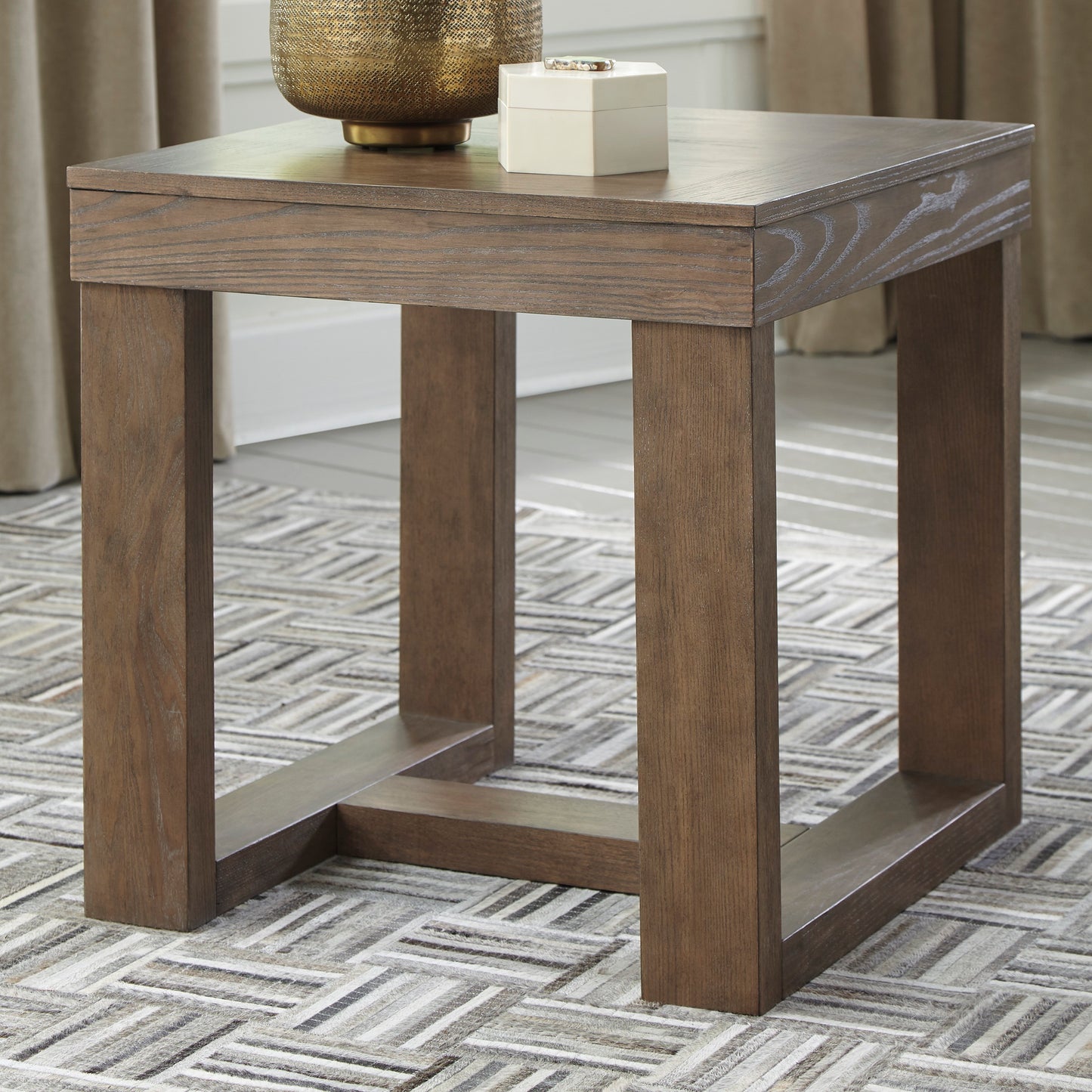 Ashley Signature Design Cariton End Table Gray T471-2