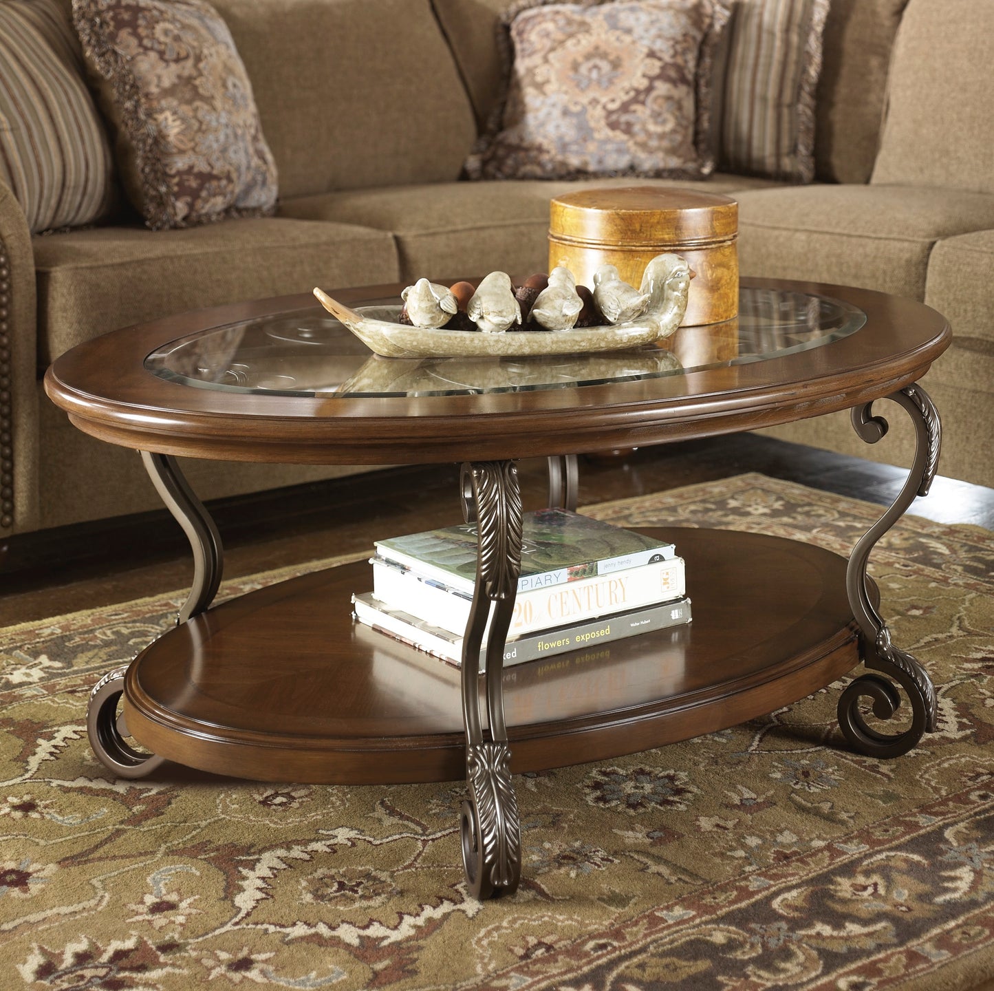 Ashley Signature Design Nestor Coffee Table Medium Brown T517-0