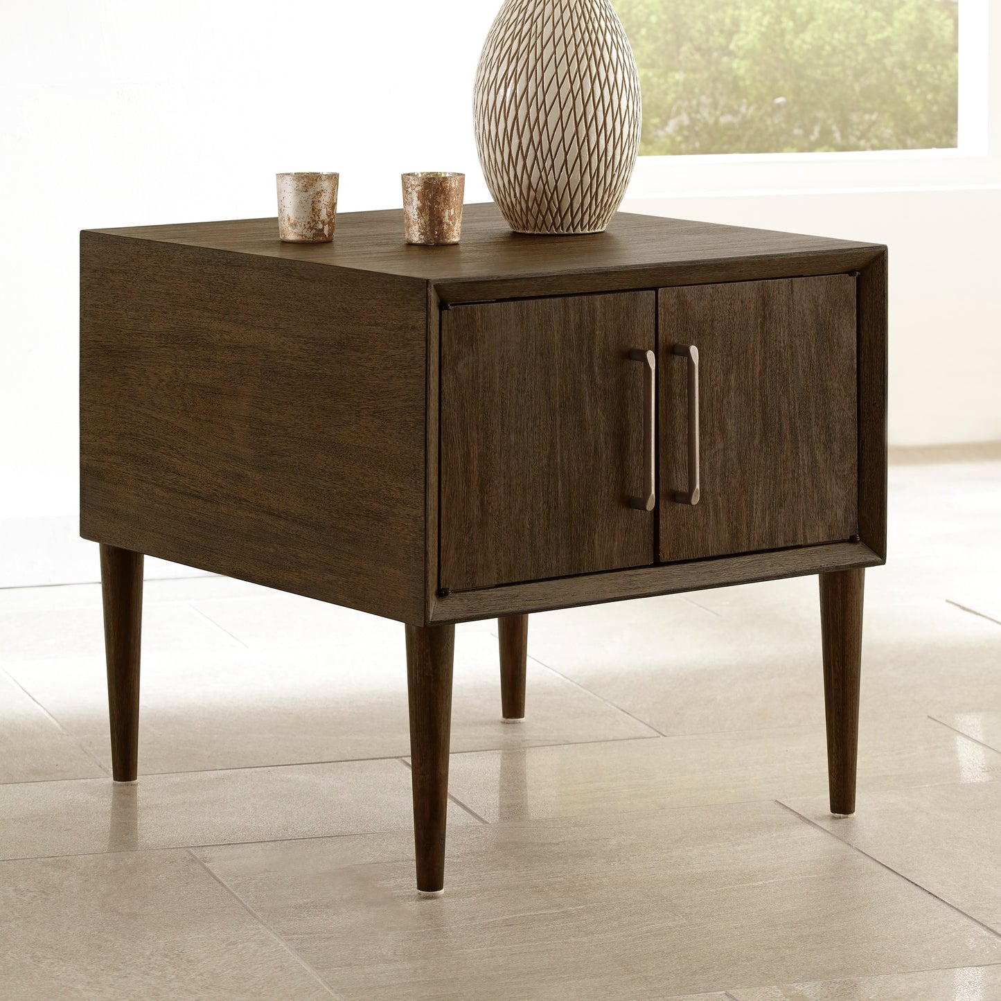 Ashley Signature Design Kisper End Table Dark Brown T802-2