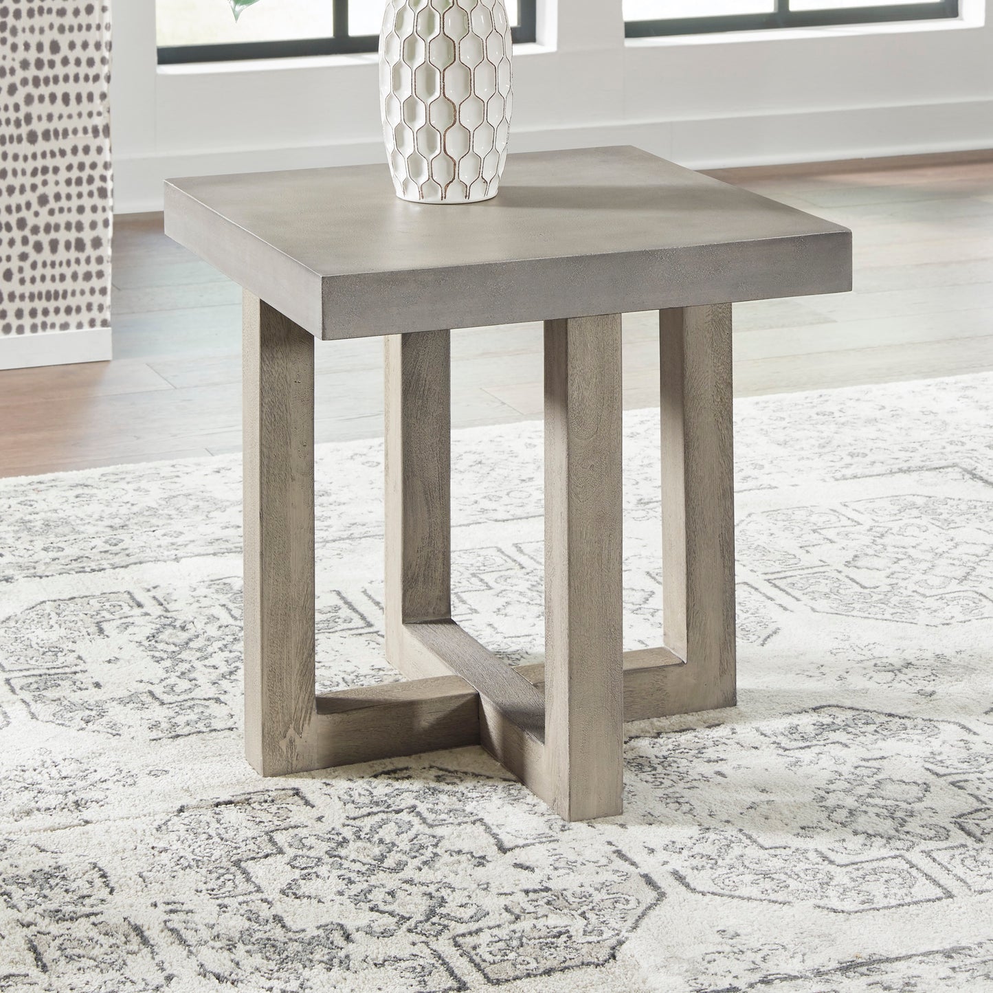 Ashley Signature Design Lockthorne End Table Gray T988-2