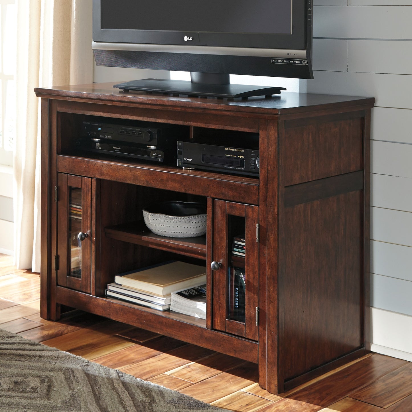 Ashley Signature Design Harpan 42" TV Stand Reddish Brown W797-18