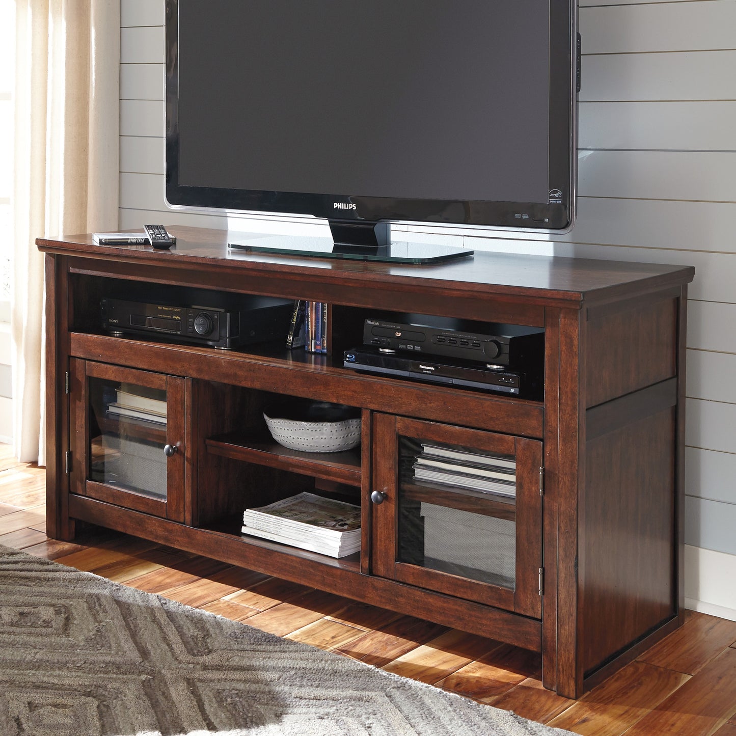 Ashley Signature Design Harpan 60" TV Stand Reddish Brown W797-38