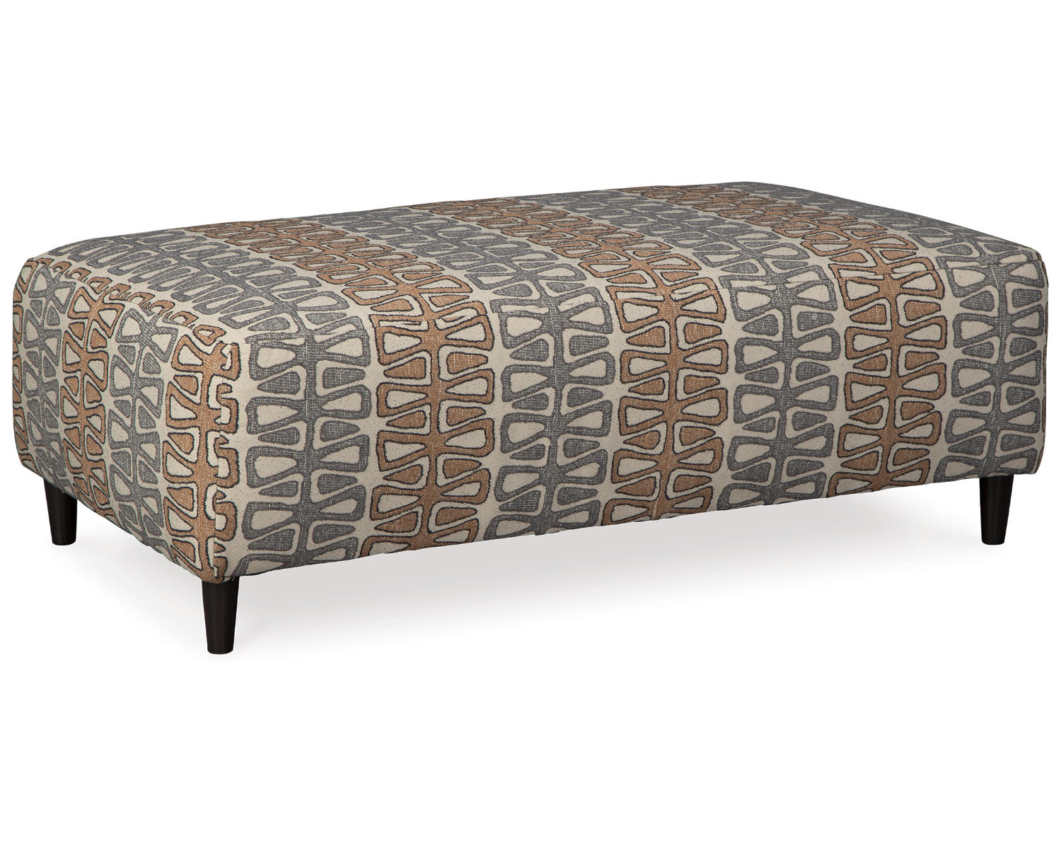 Ashley Signature Design Flintshire Oversized Accent Ottoman Orange;Black/Gray;Brown/Beige 2500308