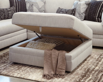 Ashley Neira Ottoman With Storage Fog 2720211