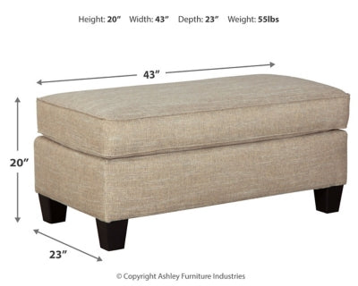 Ashley Signature Design Almanza Ottoman Wheat 3080314