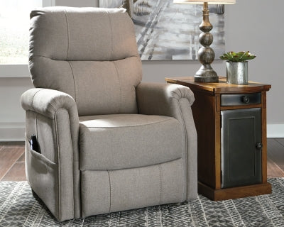 Ashley Signature Design Markridge Power Lift Recliner Gray 3500212