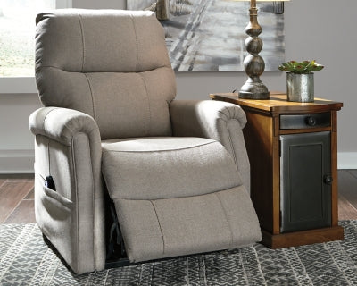 Ashley Signature Design Markridge Power Lift Recliner Gray 3500212