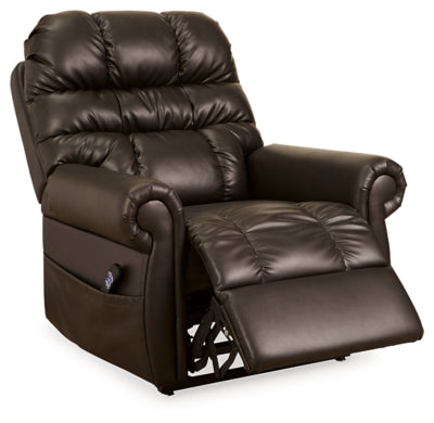 Ashley Signature Design Mopton Power Lift Recliner Chocolate 7550812