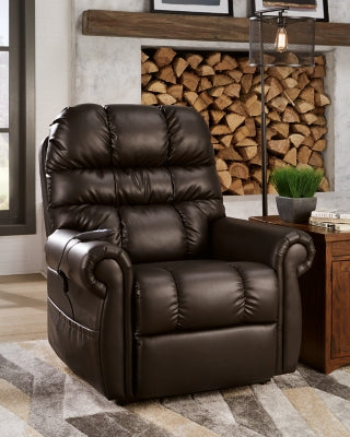 Ashley Signature Design Mopton Power Lift Recliner Chocolate 7550812