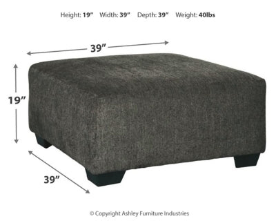 Ashley Signature Design Ballinasloe Oversized Ottoman Smoke 8070308