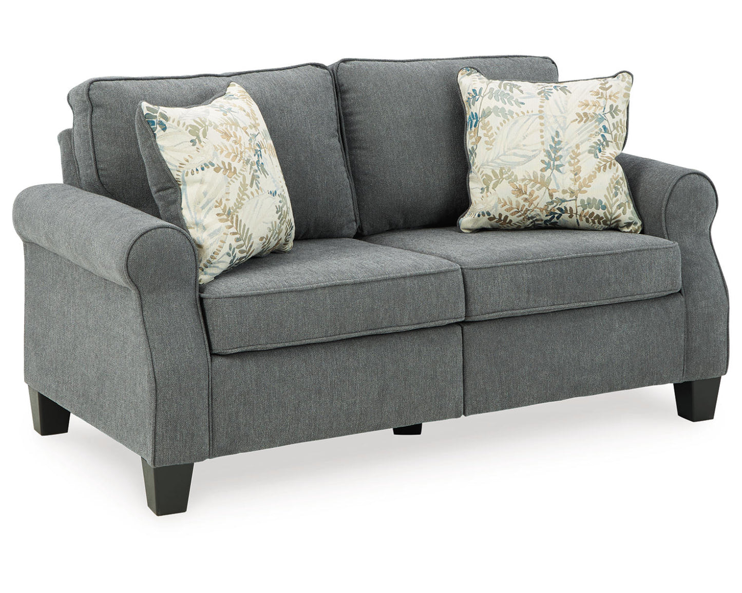 Ashley Signature Design Alessio Loveseat Black/Gray 8240535