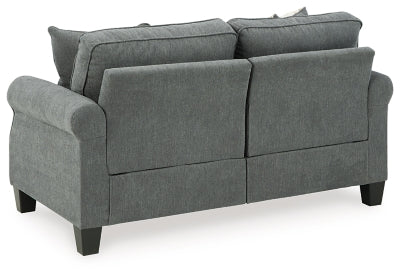 Ashley Signature Design Alessio Loveseat Charcoal 8240535