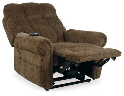 Ashley Signature Design Ernestine Power Lift Recliner Truffle 9760212