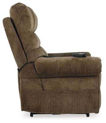 Ashley Signature Design Ernestine Power Lift Recliner Truffle 9760212