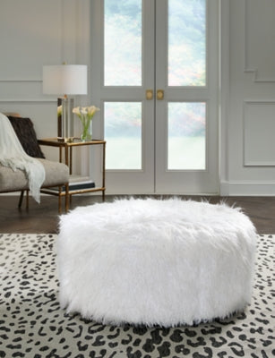 Ashley Signature Design Galice Oversized Accent Ottoman White A3000334