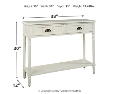 Ashley Signature Design Goverton Sofa/Console Table White A4000178