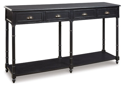 Ashley Signature Design Eirdale Sofa/Console Table Black A4000189