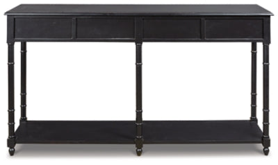 Ashley Signature Design Eirdale Sofa/Console Table Black A4000189