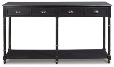 Ashley Signature Design Eirdale Sofa/Console Table Black A4000189