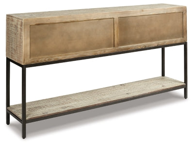 Ashley Signature Design Roanley Sofa/Console Table Distressed White A4000262