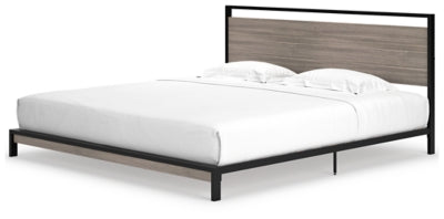 Ashley Signature Design Dontally King Platform Bed Gray/Black B024-82