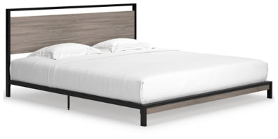 Ashley Signature Design Dontally King Platform Bed Gray/Black B024-82