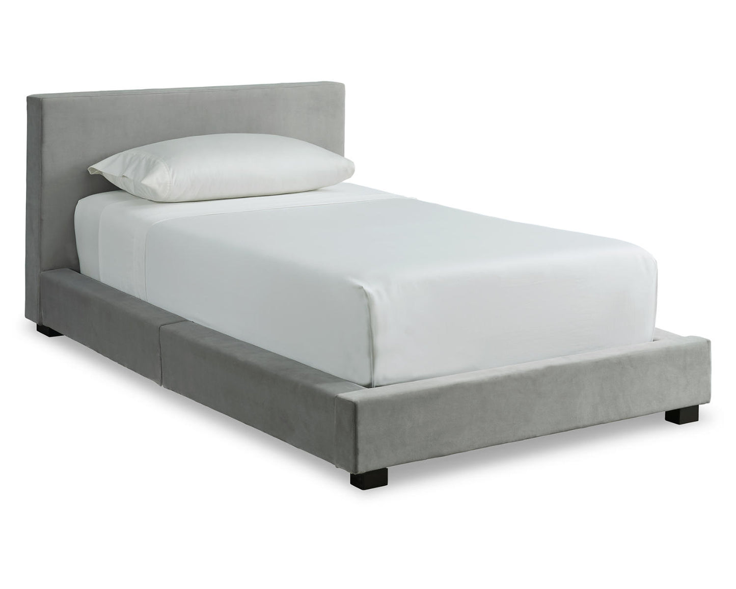 Ashley Signature Design Chesani Twin Upholstered Bed Black/Gray B050-271