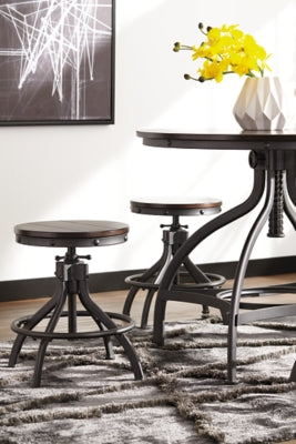 Ashley Signature Design Odium Counter Height Dining Table and Bar Stools (Set of 5) Brown D284-223