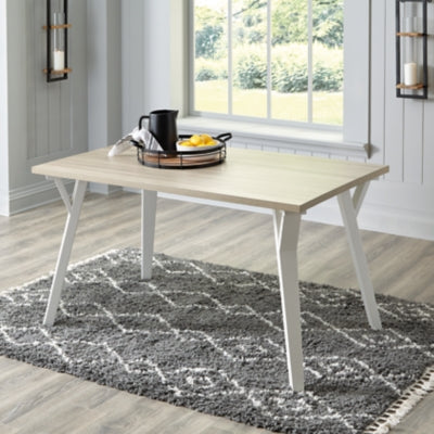 Ashley Signature Design Grannen Dining Table White/Natural D407-25