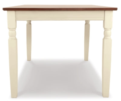 Ashley Signature Design Whitesburg Dining Table Brown/Cottage White D583-25