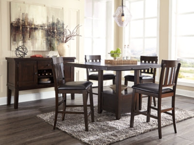 Ashley Signature Design Haddigan Counter Height Dining Extension Table Dark Brown D596-42