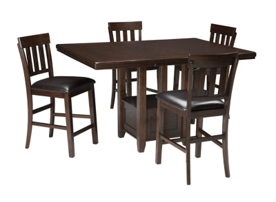 Ashley Signature Design Haddigan Counter Height Dining Extension Table Dark Brown D596-42