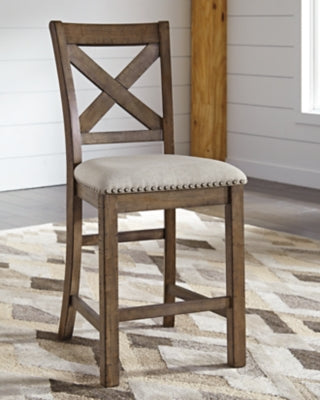 Ashley Signature Design Moriville Counter Height Bar Stool Beige D631-124