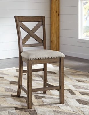 Ashley Signature Design Moriville Counter Height Bar Stool Beige D631-124