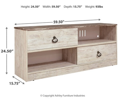 Ashley Signature Design Willowton 59" TV Stand Whitewash EW0267-468