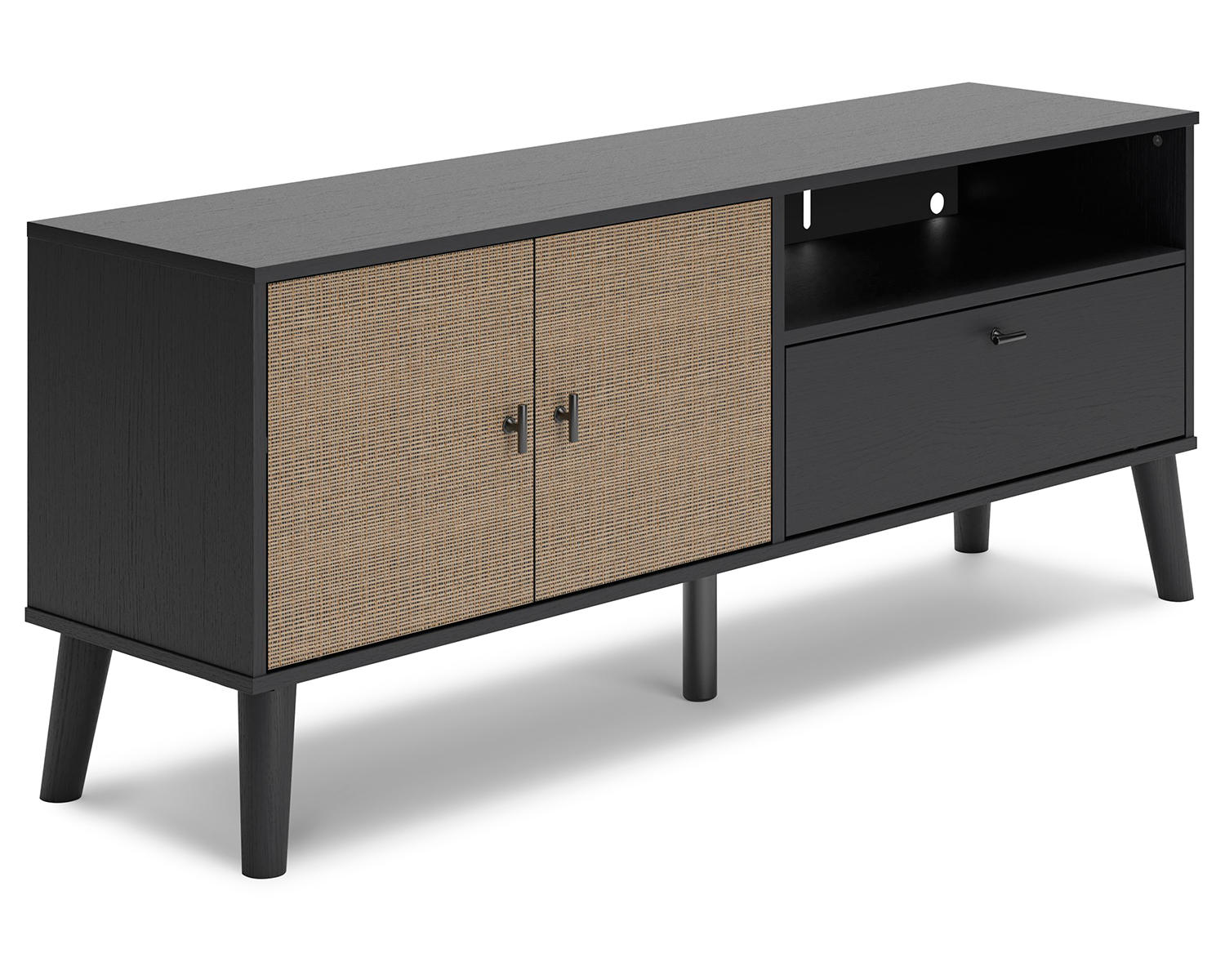 Ashley Signature Design Charlang 59" TV Stand Black/Gray;Brown/Beige EW1198-268