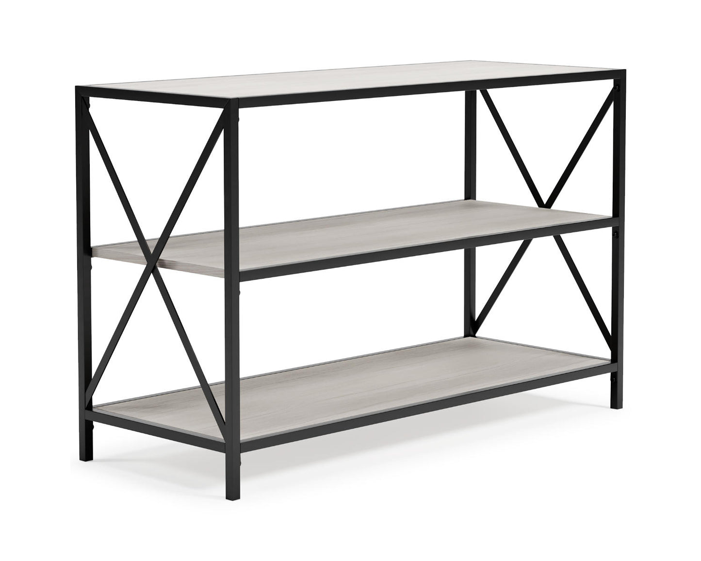 Ashley Signature Design Bayflynn Bookcase White;Black/Gray H288-60