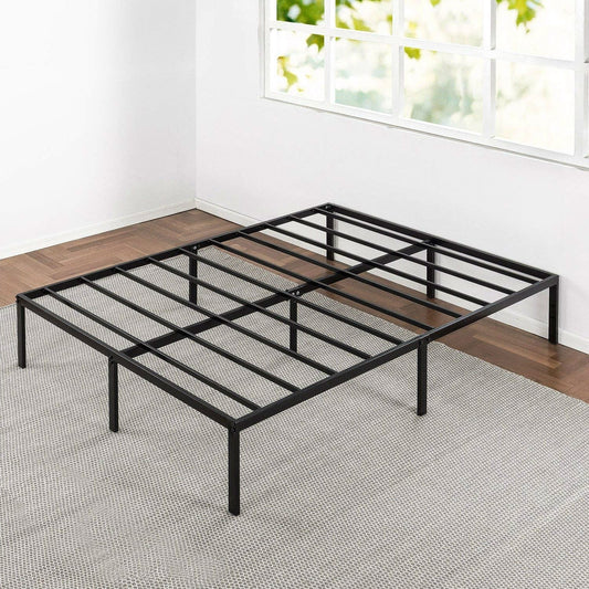 King size Modern Black Metal Heavy Duty Platform Bed Frame