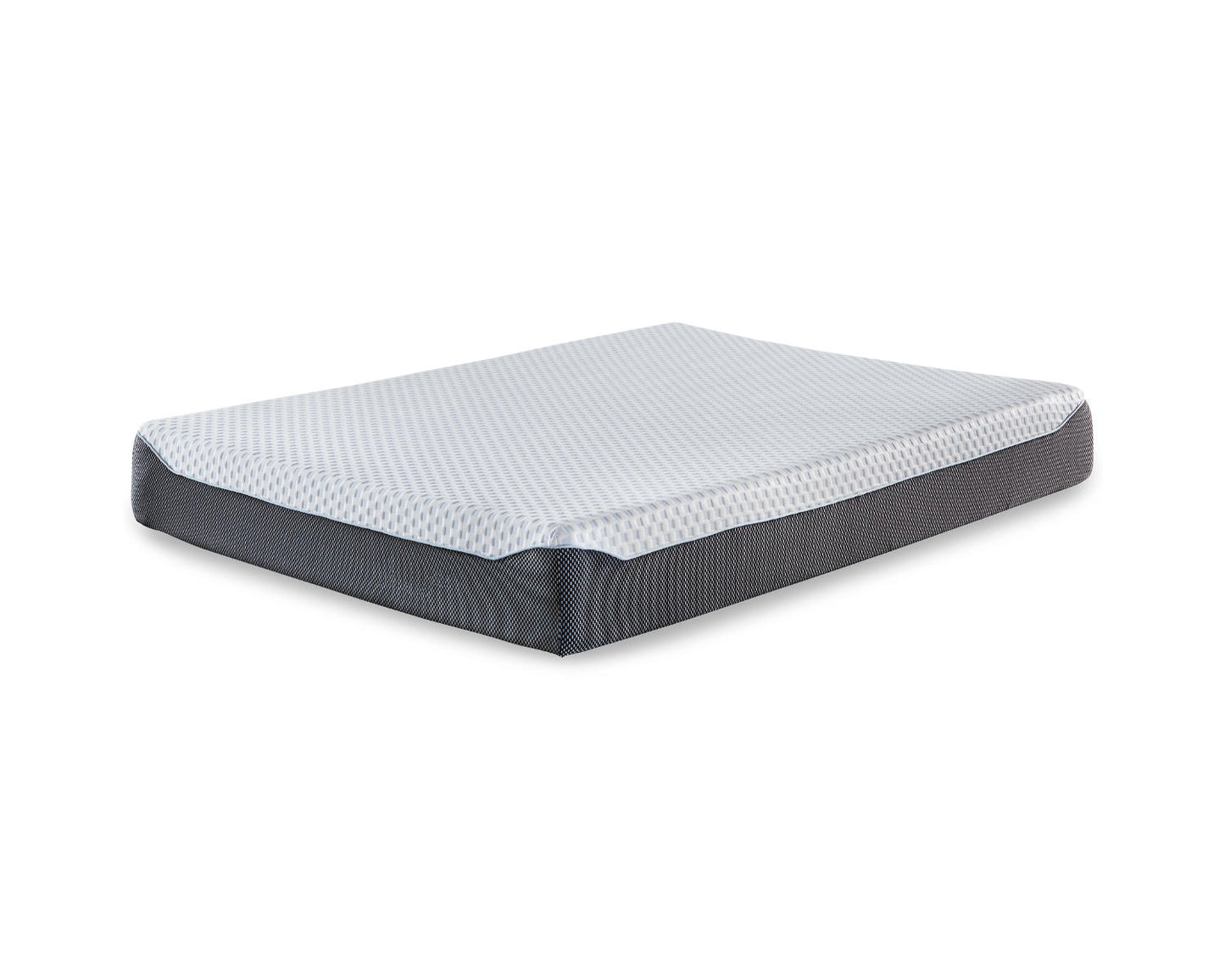 Ashley Sierra Sleep 10 Inch Chime Elite Queen Memory Foam Mattress in a box White;Black/Gray M67331