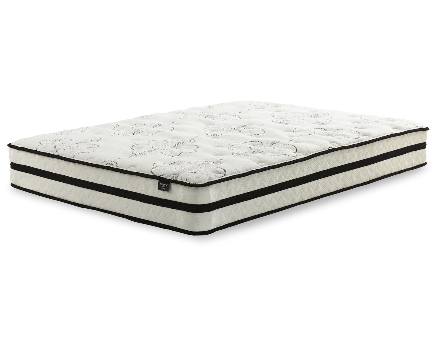 Ashley Sierra Sleep Chime 10 Inch Hybrid California King Mattress in a Box White;Black/Gray M69651