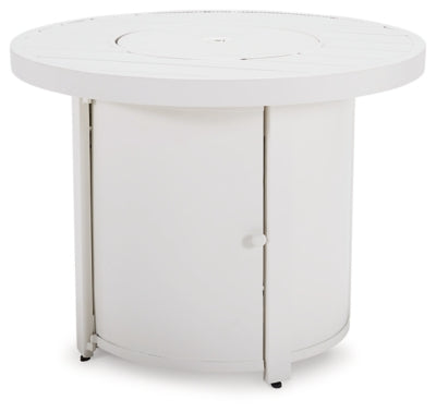 Ashley Signature Design Sundown Treasure Fire Pit Table White P011-776