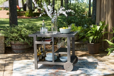 Ashley Signature Design Kailani Serving Cart Gray P030-661