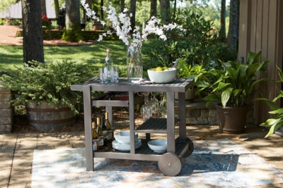 Ashley Signature Design Kailani Serving Cart Gray P030-661